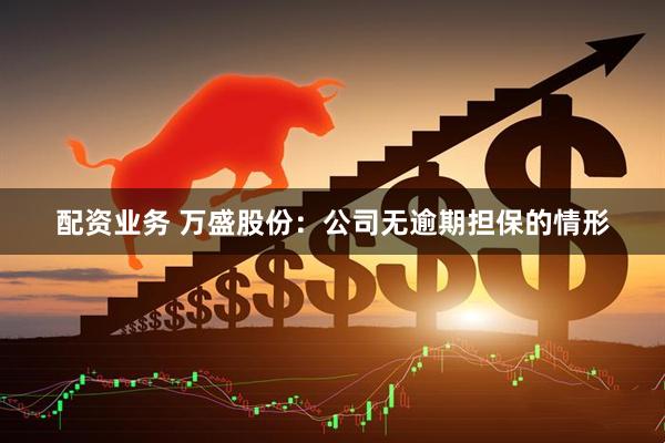 配资业务 万盛股份：公司无逾期担保的情形